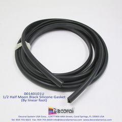 00140101U BLACK SILICONE GASKET (HALF MOON)